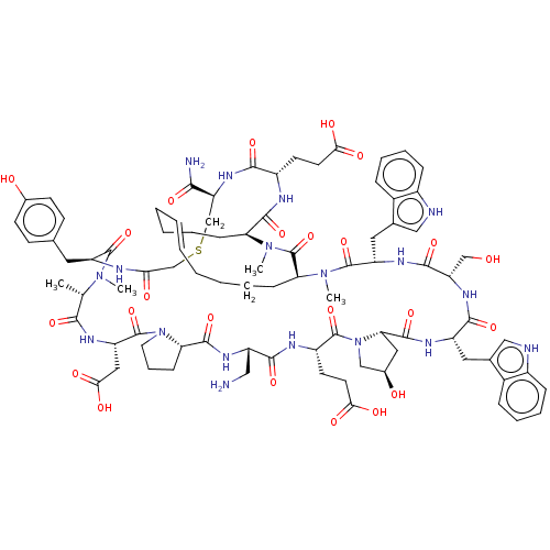 Chemical structure of BindingDB Monomer ID 581046