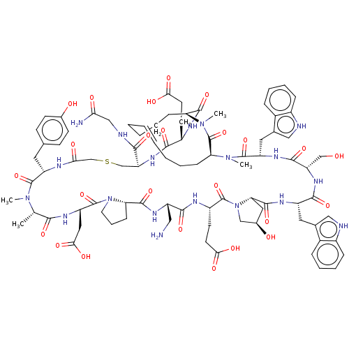 Chemical structure of BindingDB Monomer ID 581054
