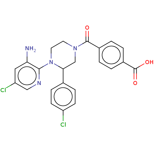 Chemical structure of BindingDB Monomer ID 581345
