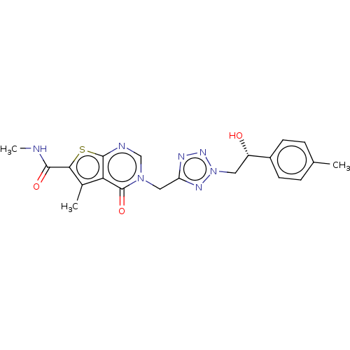Chemical structure of BindingDB Monomer ID 593709
