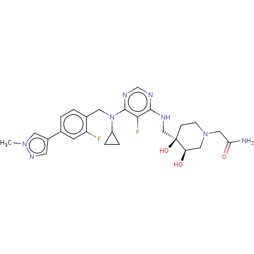 Chemical structure of BindingDB Monomer ID 614949