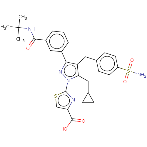 Chemical structure of BindingDB Monomer ID 616974