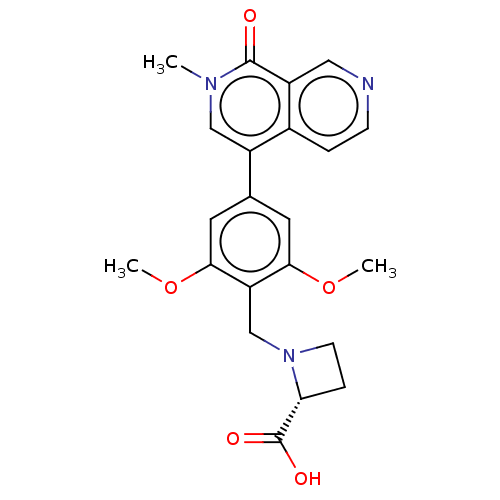 Chemical structure of BindingDB Monomer ID 621674