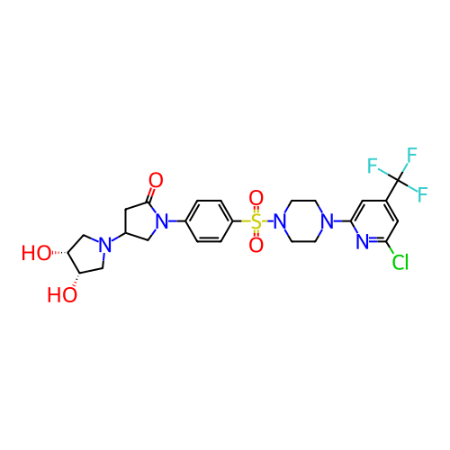 Chemical structure of BindingDB Monomer ID 712134