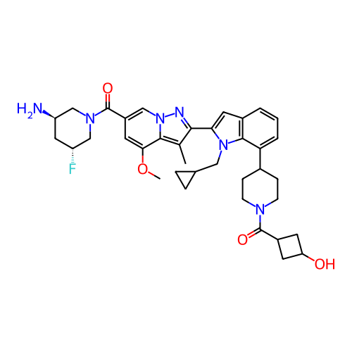 Chemical structure of BindingDB Monomer ID 788574