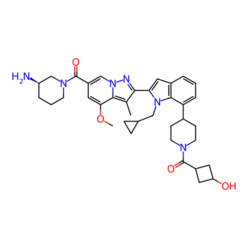 Chemical structure of BindingDB Monomer ID 788576